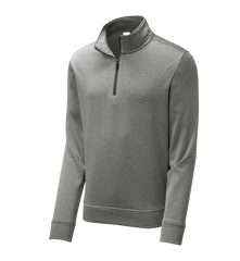 SPORT-TEK Custom Men's PosiCharge Sport-Wick Heather Fleece 1/4-Zip Pullover