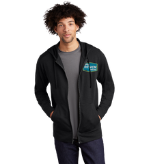 SPORT-TEK Custom Men's PosiCharge Tri-Blend Wicking Fleece Full-Zip Hooded Jacket