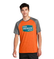 SPORT-TEK Custom Men's  Heather-On-Heather Contender  Tee