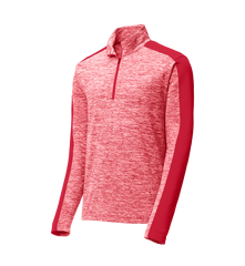 SPORT-TEK Custom Men's PosiCharge Electric Heather Colorblock 1/4-Zip Pullover