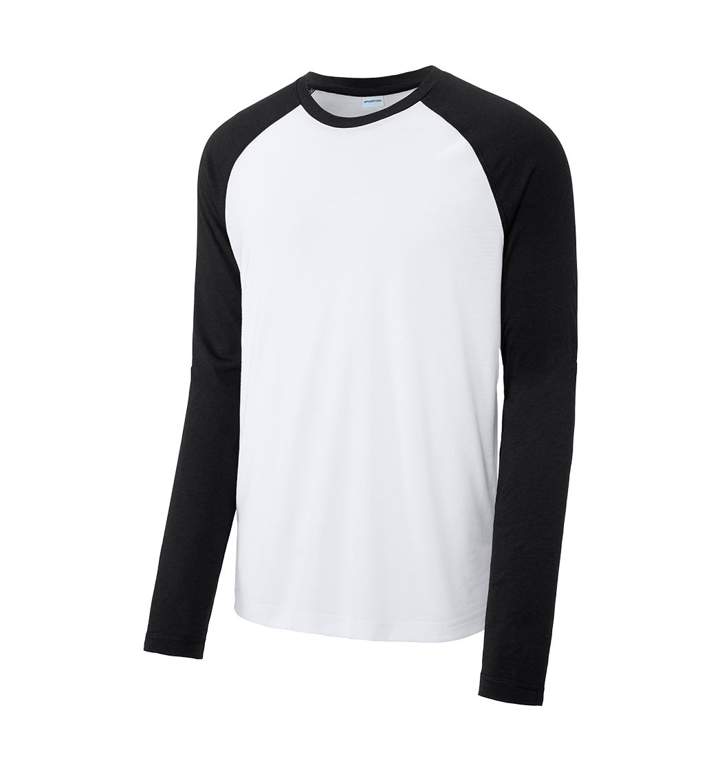 SPORT-TEK Custom Men's  PosiCharge  Long Sleeve Tri-Blend Wicking Raglan Tee