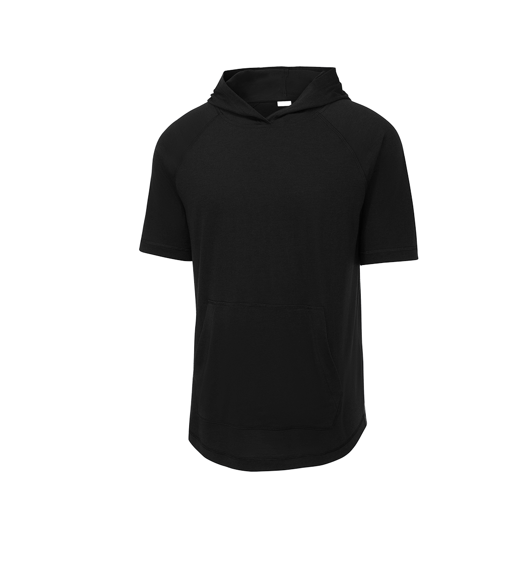 SPORT-TEK Custom Men's  PosiCharge  Tri-Blend Wicking Short Sleeve Hoodie