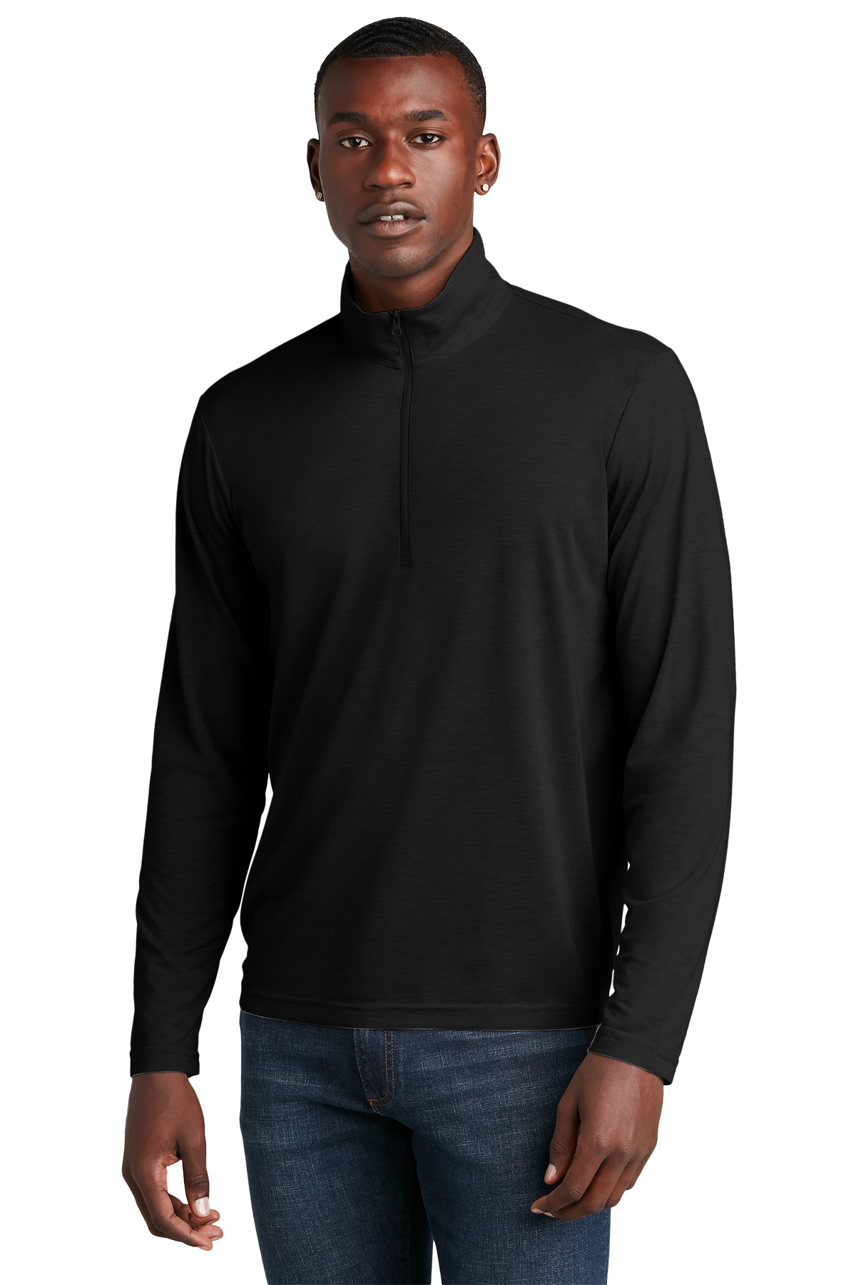 SPORT-TEK Custom Men's  PosiCharge  Tri-Blend Wicking 1/4-Zip Pullover