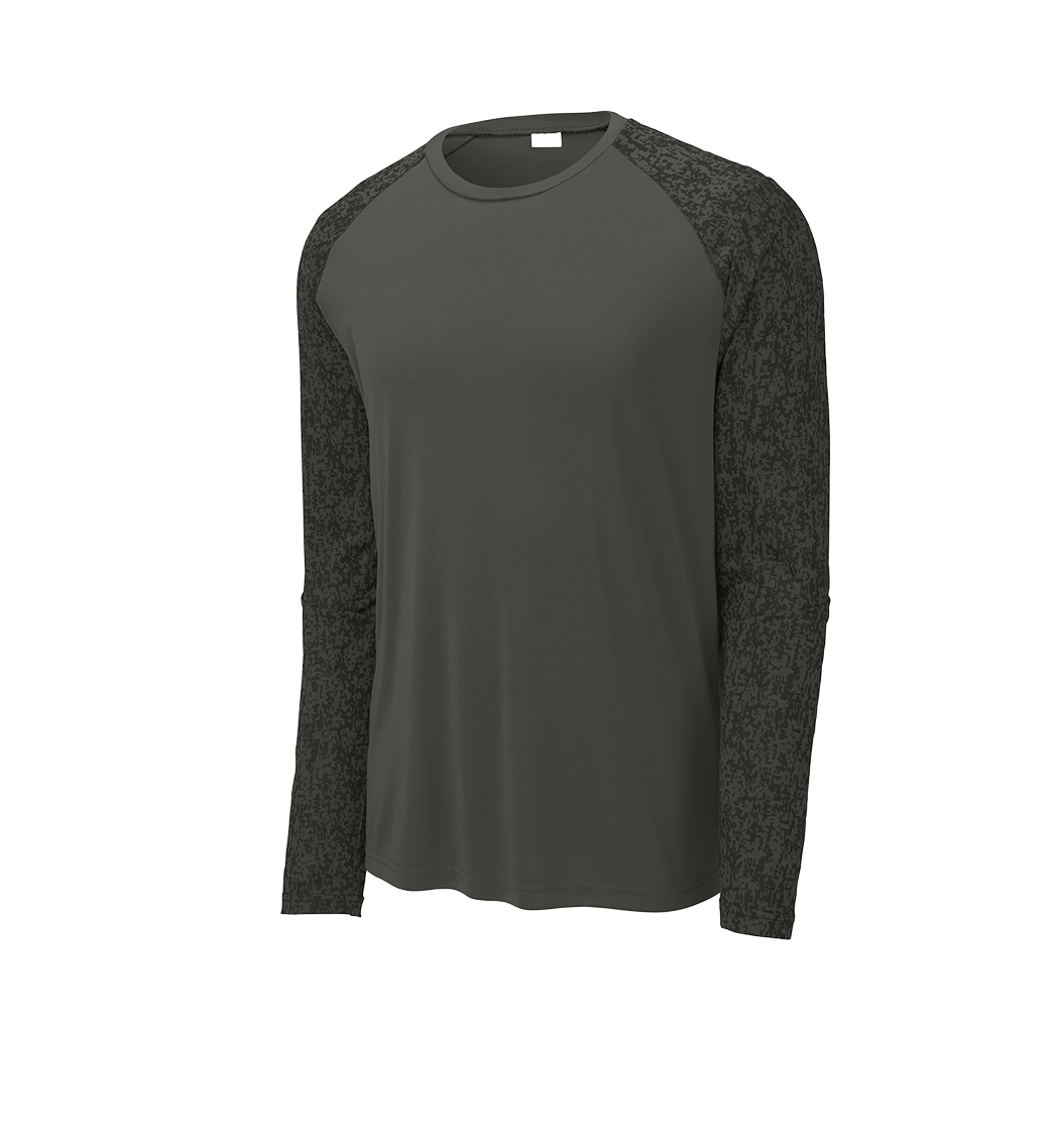 SPORT-TEK Custom Men's  Long Sleeve Digi Camo Tee