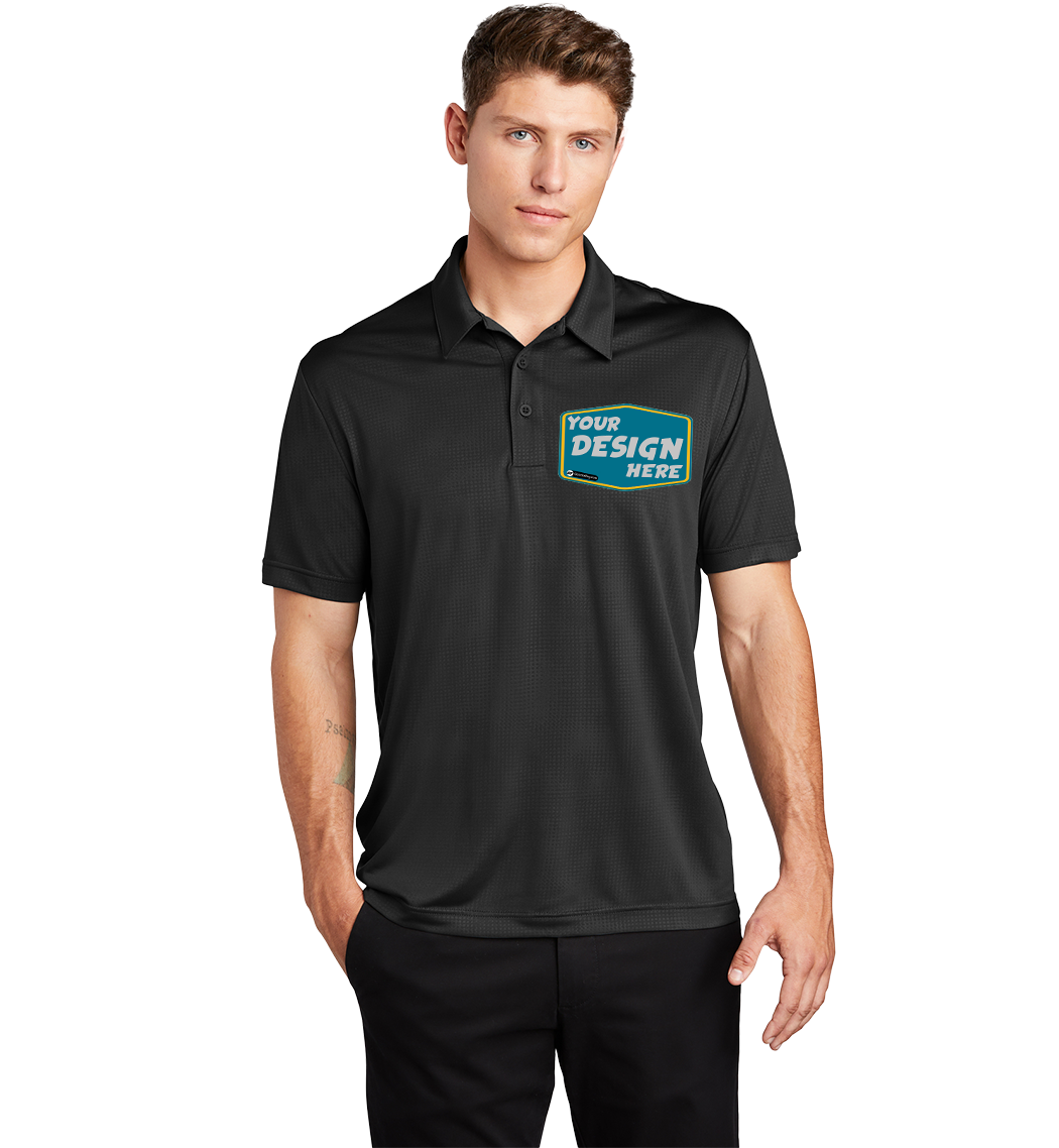 SPORT-TEK Custom Men's Embossed PosiCharge Tough Polo