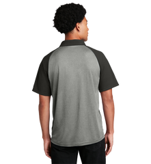 SPORT-TEK Custom Men's  PosiCharge  RacerMesh  Raglan Heather Block Polo