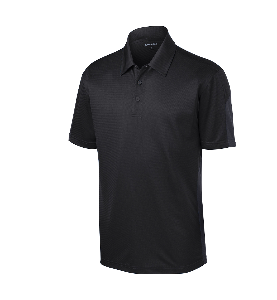 SPORT-TEK Custom Men's PosiCharge Active Textured Colorblock Polo