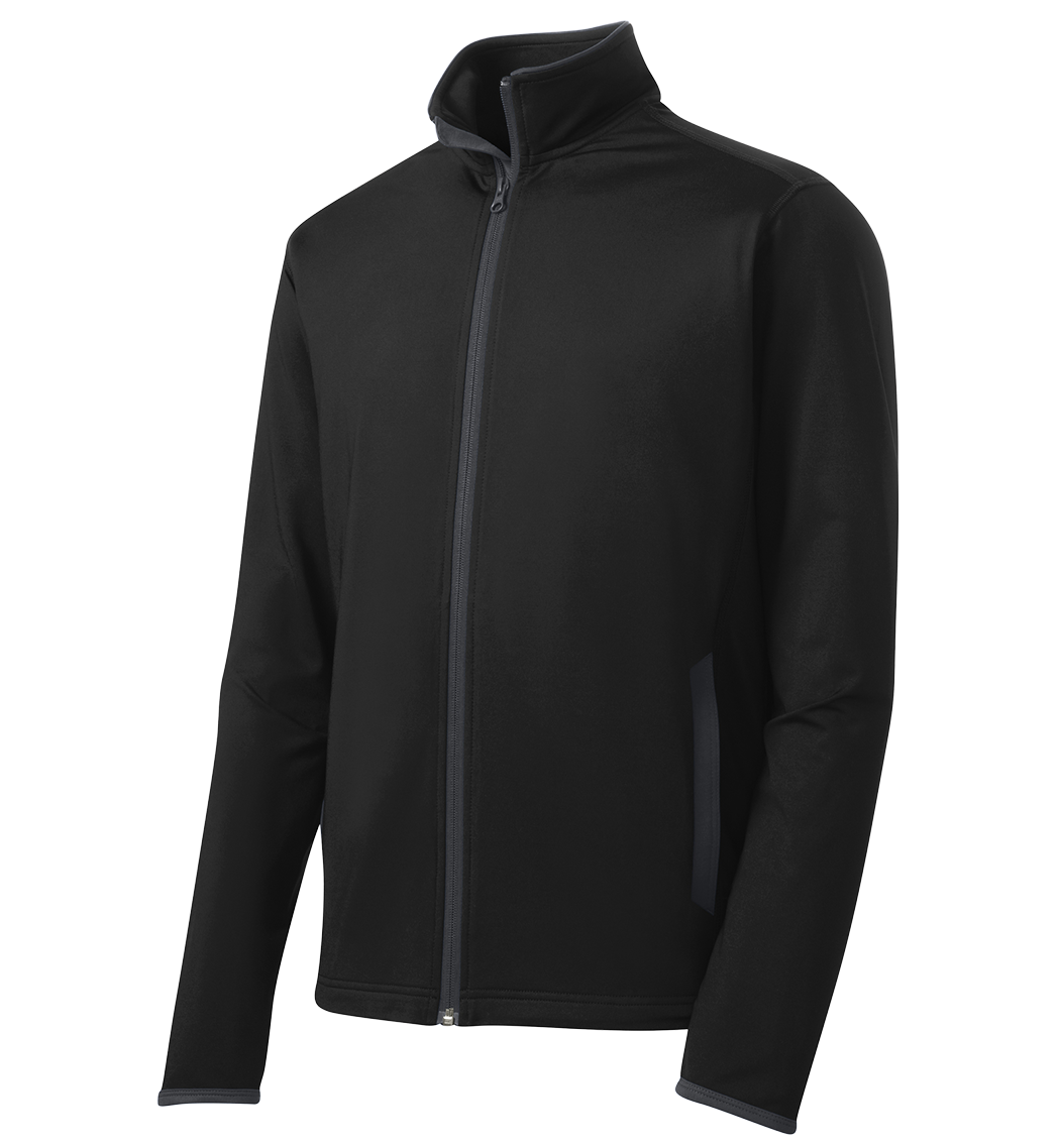 SPORT-TEK Custom Men's Sport-Wick Stretch Contrast Full-Zip Jacket