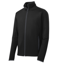 SPORT-TEK Custom Men's Sport-Wick Stretch Contrast Full-Zip Jacket