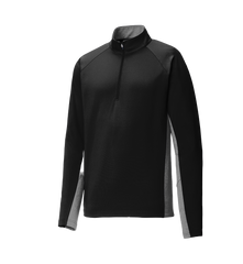 SPORT-TEK Custom Men's Sport-Wick Stretch Contrast 1/4-Zip Pullover