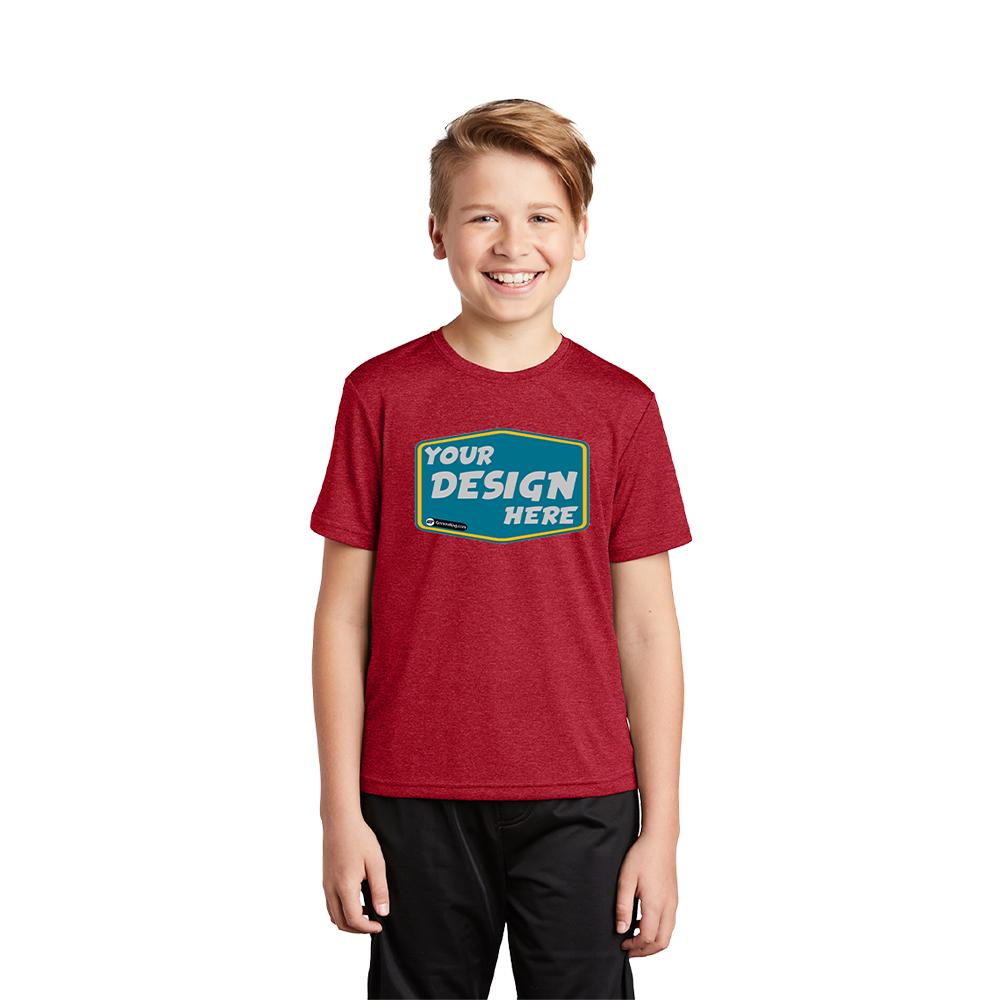 SPORT-TEK Custom Unisex Youth Heather Contender Tee