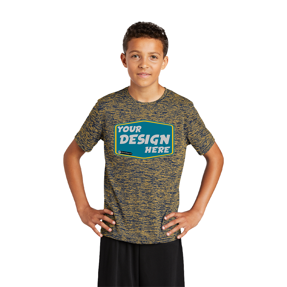 SPORT-TEK Custom Unisex Youth PosiCharge Electric Heather Tee