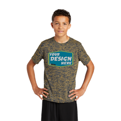 SPORT-TEK Custom Unisex Youth PosiCharge Electric Heather Tee