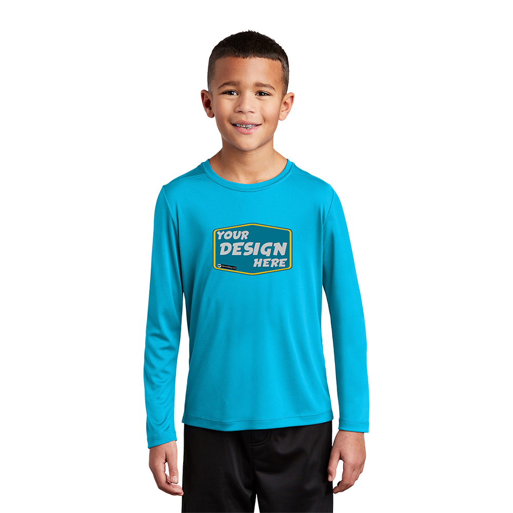 SPORT-TEK Custom Unisex  Youth Posi-UV Pro Long Sleeve Tee