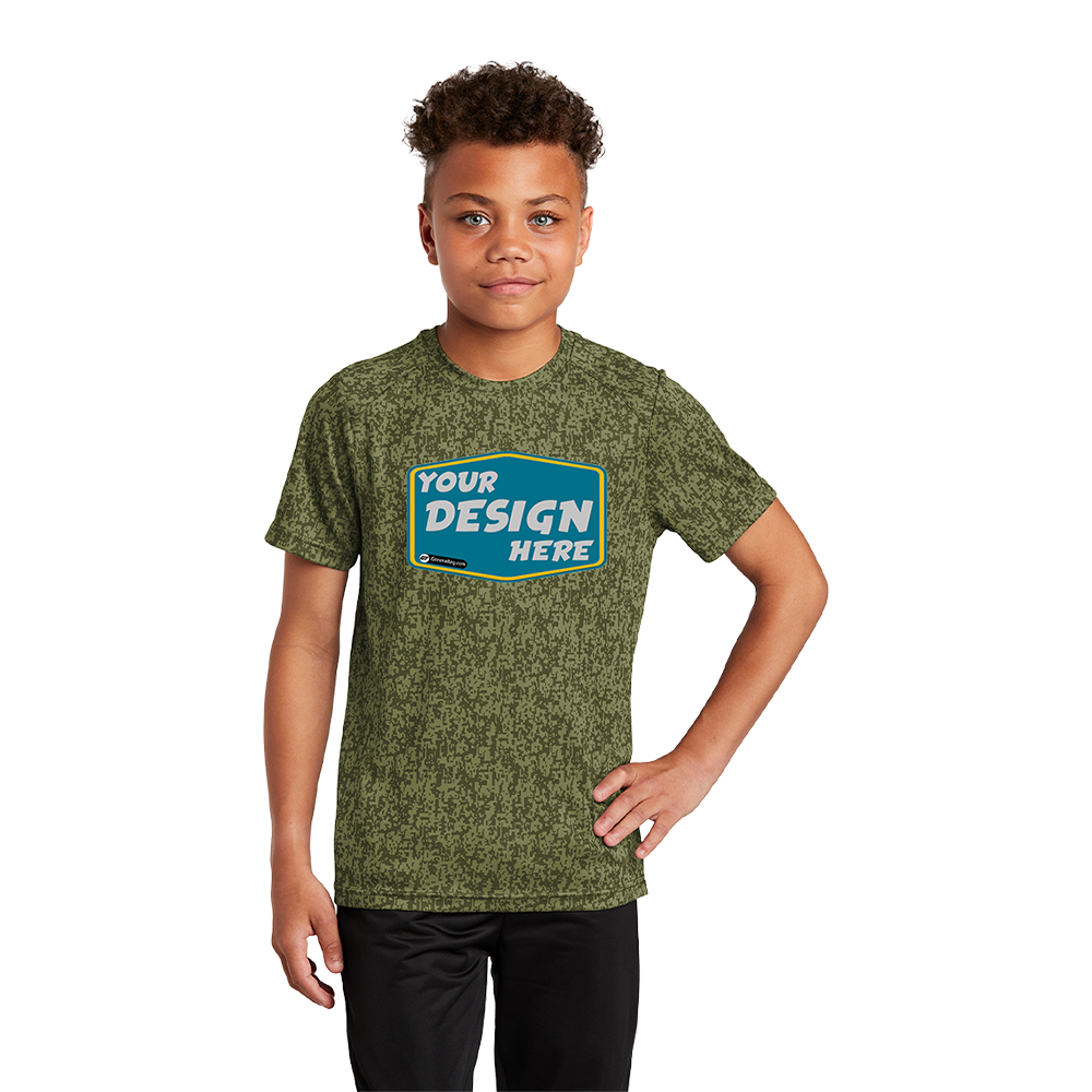 SPORT-TEK Custom Unisex  Youth Digi Camo Tee