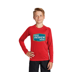 SPORT-TEK Custom Unisex  Youth Long Sleeve Rashguard Tee