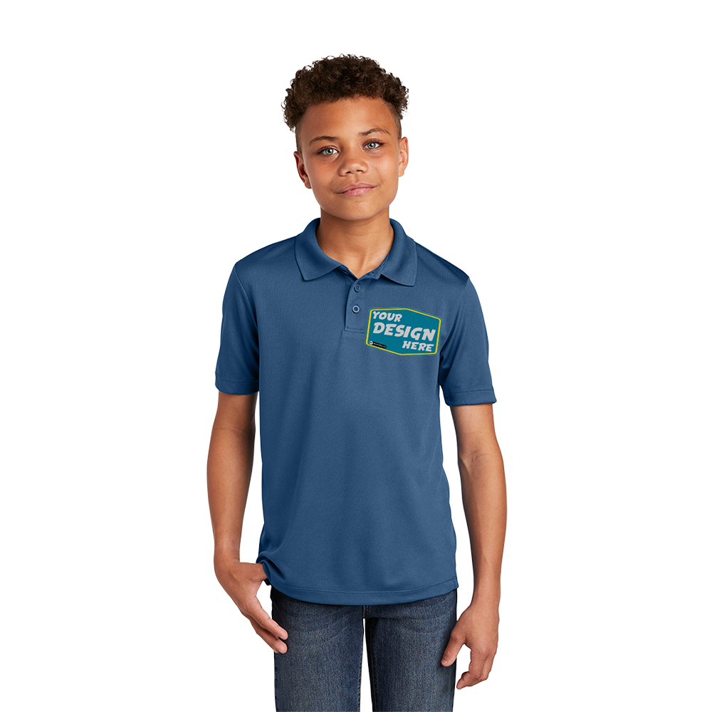 SPORT-TEK Custom Unisex Youth PosiCharge RacerMesh Polo