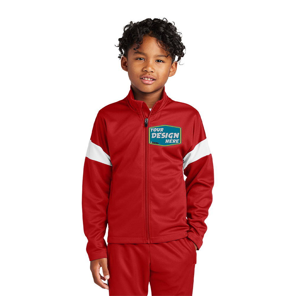 SPORT-TEK Custom Unisex Youth Travel Full-Zip Jacket