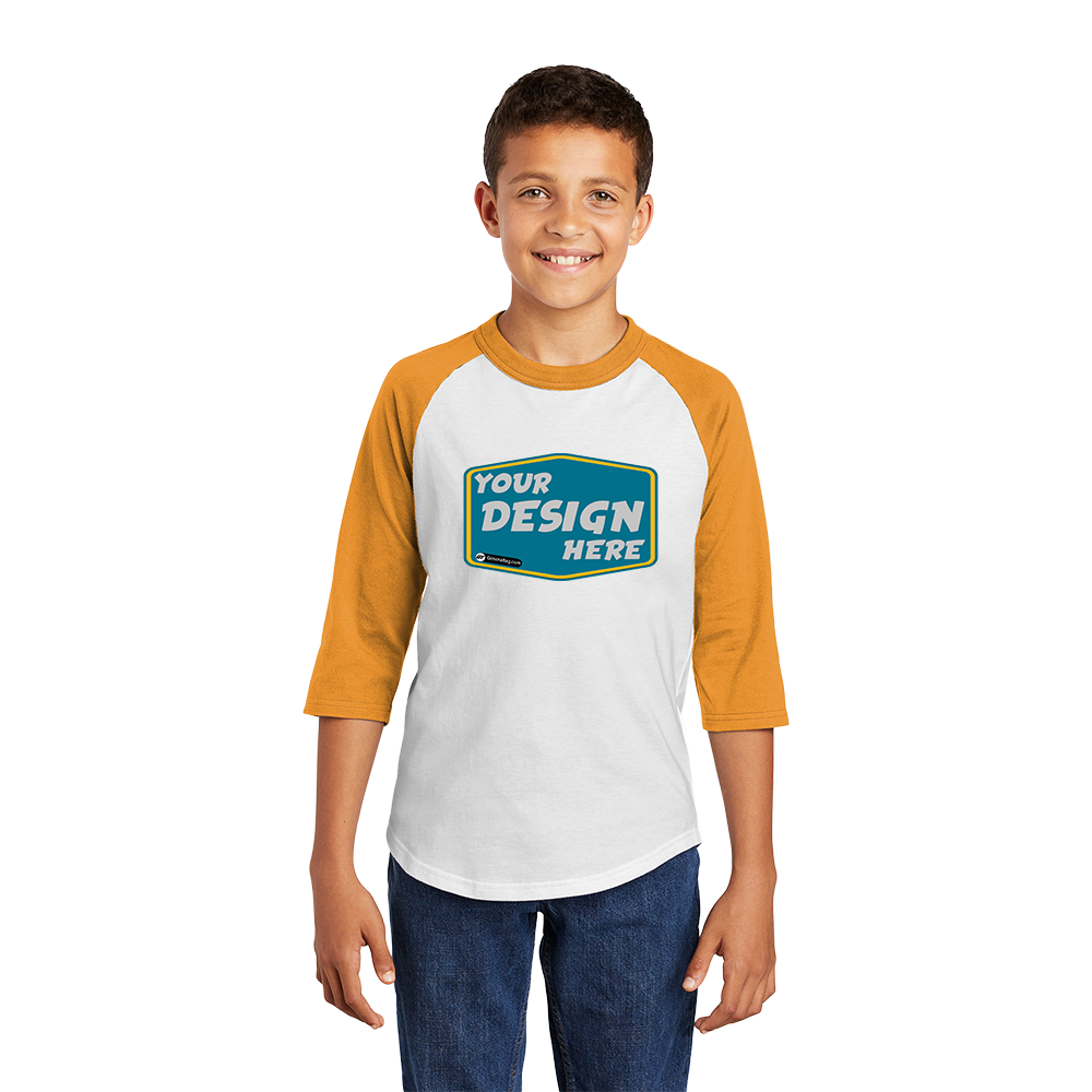 SPORT-TEK Custom Unisex Youth Colorblock Raglan Jersey