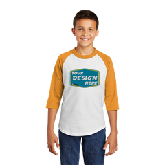 SPORT-TEK Custom Unisex Youth Colorblock Raglan Jersey