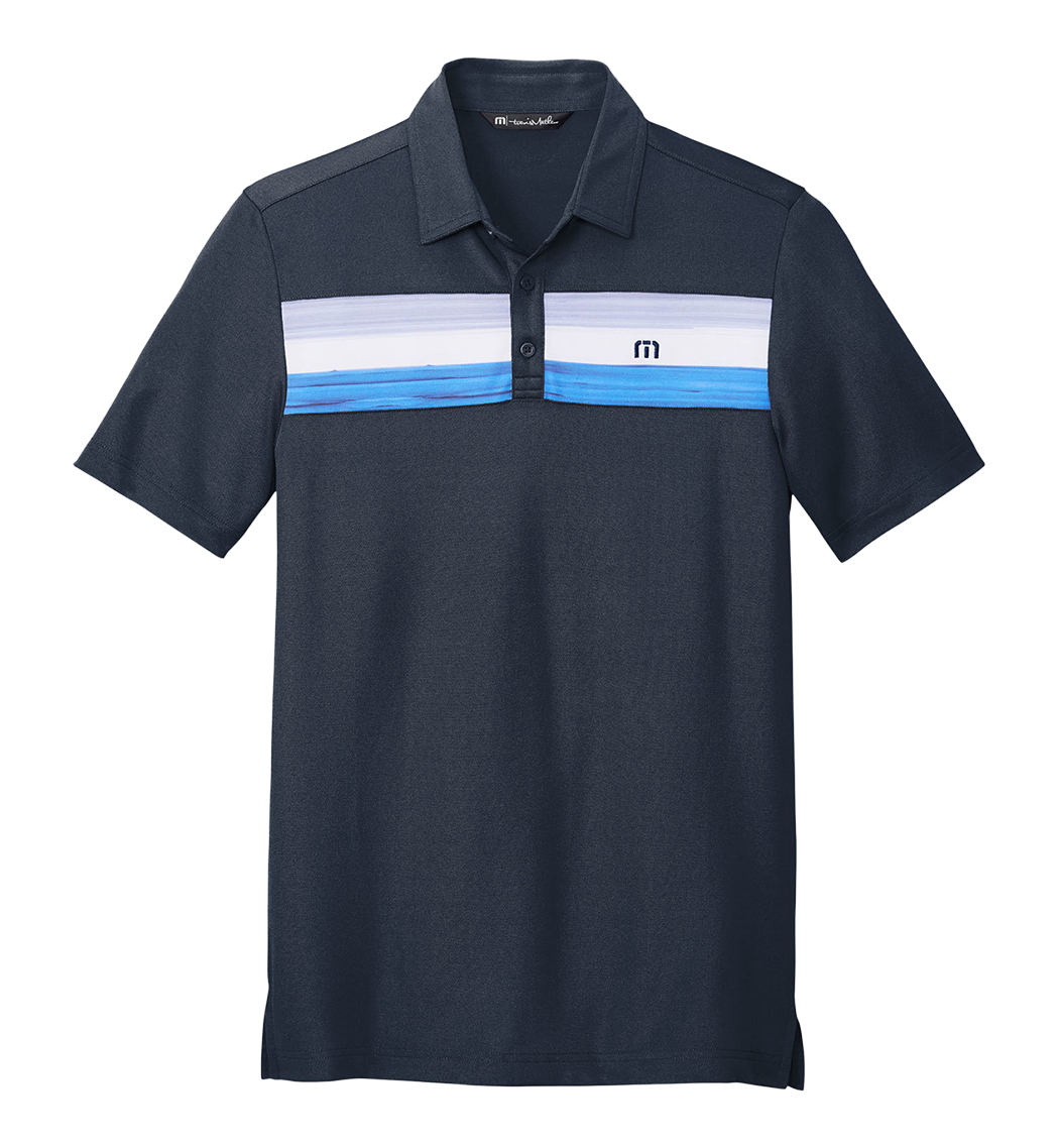 TRAVISMATHEW Custom Men's Cabana Chest Stripe Polo.