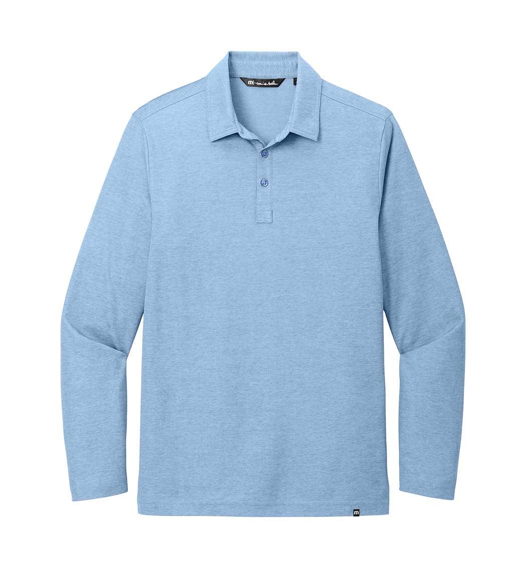 TRAVISMATHEW Custom Men's Oceanside Heather Long Sleeve Polo