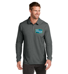 TRAVISMATHEW Custom Men's Oceanside Heather Long Sleeve Polo