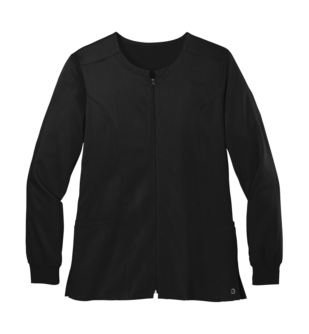 WINK Custom Women's Premiere Flex Full-Zip Scrub Jacket