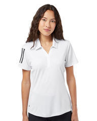 ADIDAS Custom Women's Floating 3-Stripes Polo