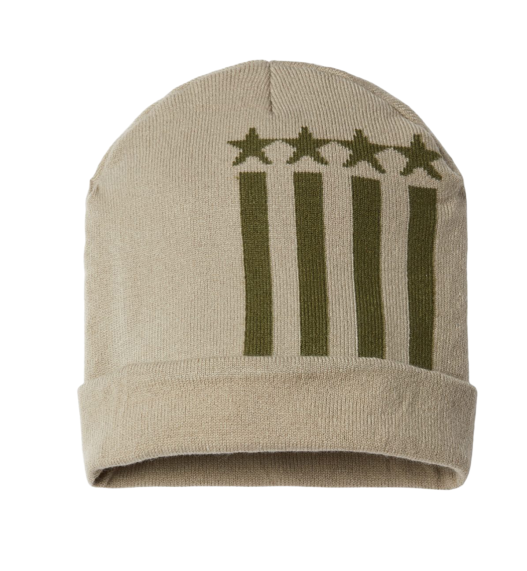 CAP AMERICA Custom Unisex USA-Made Patriotic Cuffed Beanie