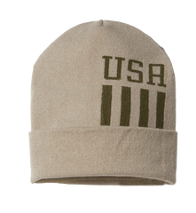 CAP AMERICA Custom Unisex USA-Made Patriotic Cuffed Beanie