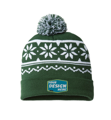 CAP AMERICA Custom Unisex USA-Made Snowflake Beanie