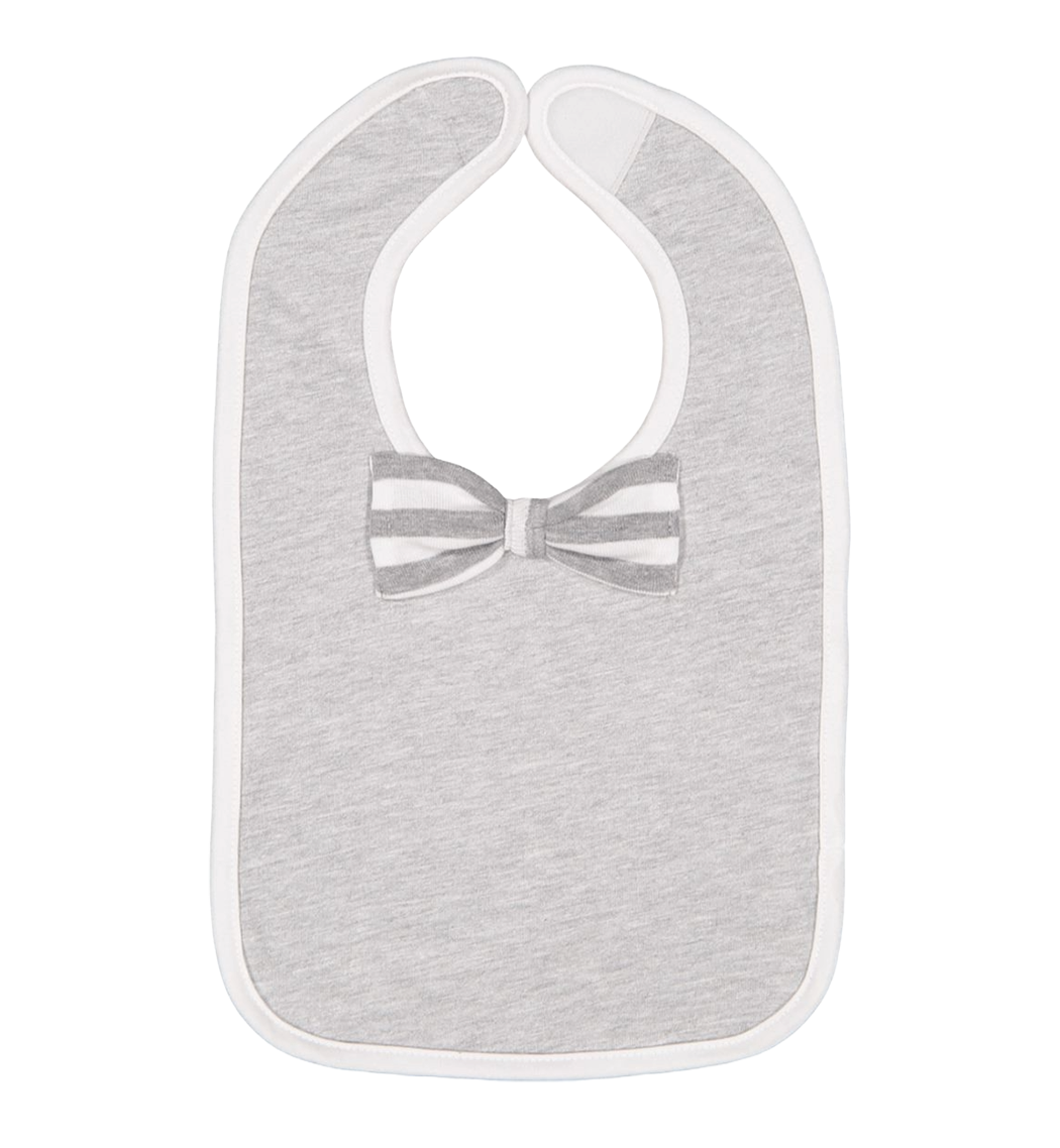 RABBIT SKINS Custom Infant Baby Rib Bow Tie Bib