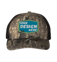 RICHARDSON Custom Unisex Garment Washed Printed Trucker Cap